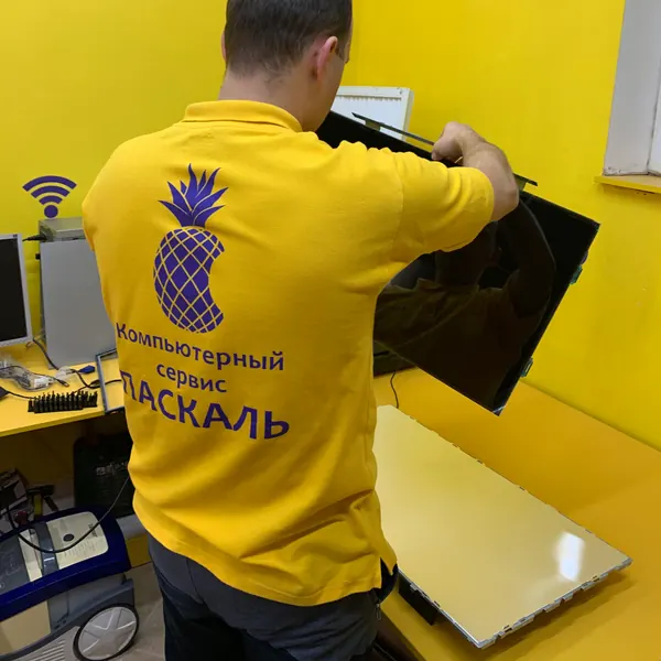 Мастер Паскаля снимает матрицу телевизора